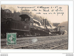 CPA 63 Carte Photo Du Temponnement D'Olliergues Les Machines Sorties Du Tunnel - Olliergues