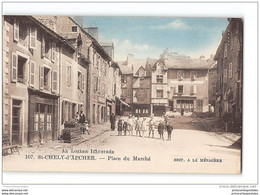 CPA 48 St Chely D'Apcher Place Du Marché - Saint Chely D'Apcher