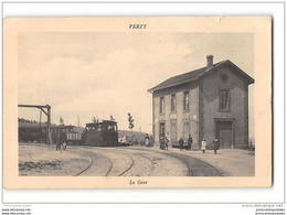 CPA 51 C B R Verzy La Gare Et Le Tramway - Verzy