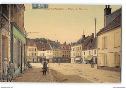 CPA 51 Montmirail Place Du Marché - Montmirail