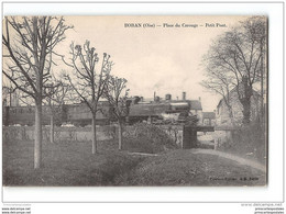 CPA 60 Boran Place Carouge  Le Petit Pont Et Le Train - Boran-sur-Oise