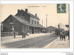 CPA 62 Auxy Le Chateau La Gare Et Le Train - Auxi Le Chateau