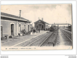 CPA 76 Sotteville La Gare Et Le Train - Sotteville Les Rouen