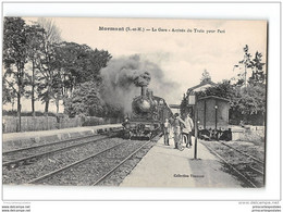 CPA 77 Mormant La Gare Et Le Train - Mormant