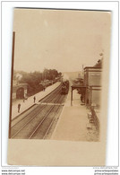 CPA 78 Vernouillet Verneuil Carte Photo La Gare Et Le Train - Vernouillet