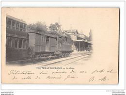 CPA 94 Fontenay Sous Bois La Gare Et Le Train - Fontenay Sous Bois