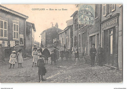 CPA 54 Conflans Rue De La Gare - Jarny