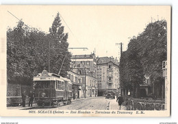 CPA 92 Sceaux Rue Houdan Terminus Du Tramway - Sceaux