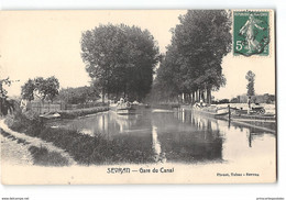 CPA 93 Sevran Gare Du Canal - Battelerie Péniche - Sevran