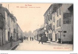 CPA 81 Graulhet Avenue De Lavaur Et Le Train Tramway - Graulhet