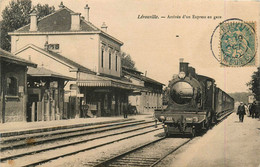 Lérouville * La Gare * Arrivée D'un Express * Train Locomotive * Ligne Chemin De Fer De La Meuse - Lerouville