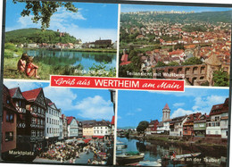 Wertheim Am Main - Gruss Aus ... - 4 Foto's Op Kaart -  Ed. Schoning Nr 140 - Wertheim