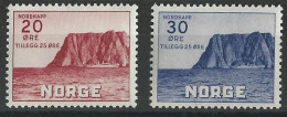NORVEGE - 1938 - YVERT N° 193/194 ** MNH - COTE = 28 EUR. - Ungebraucht