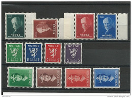 NORVEGE - ANNEES 1939/1940 COMPLETES ** - COTE = 43 EUROS - Annate Complete