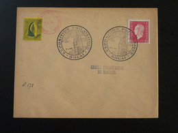 Lettre Avec Vignette Exposition Philatélique De Douai 59 Nord 1945 - Esposizioni Filateliche