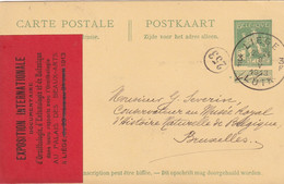 DDX770 -- Etiquettes Rares - Vignette Expo Internationale Ornithologie, Entomologie Sur Entier Postal  LIEGE 1913 - Erinnofilia [E]