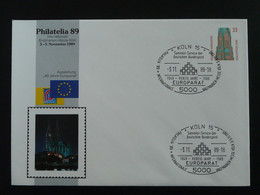 Entier Postal Stationery 40 Ans Parlement Européen Europarat Europe Koln 1989 (ex 1) - Enveloppes Privées - Oblitérées