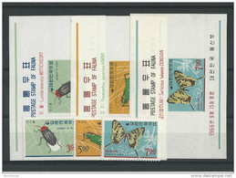 KOREA - YVERT N°433/435 + BF 113/115 ** - MNH - INSECTES - PAPILLONS - BUTTERFLY - Corée Du Sud