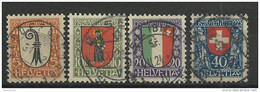 SUISSE - 1923 - YVERT N° 192/195 OBLITERES - COTE = 60 EUR. - PRO JUVENTUTE - Used Stamps