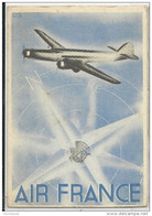 1937 - AVIATION - CARTE AIR FRANCE VOYAGEE De HANOI (INDOCHINE) Pour CAGNES SUR MER - 1960-.... Lettres & Documents