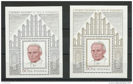 POLOGNE - 1979 - BLOCS YVERT N° 83/84  ** - COTE = 80 EUROS - PAPE JEAN-PAUL II - Blocks & Kleinbögen