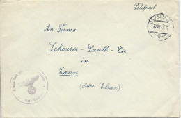 1942 - BOHEME ET MORAVIE - ENVELOPPE FELDPOST De OLMÜTZ (MÄHREN) => THANN - Lettres & Documents