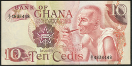 GHANA Africa Bill Banknote 1978 10 Cedis Print Fresh Quality Geldschein Billet - Ghana