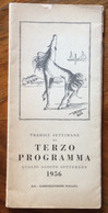 RAI - TERZO PROGRAMMA  Luglio Agosto Settembre 1956 - OPUSCOLO EDIZIONI RADIO ITALIANA CON DISEGNO DI TATO - Zu Identifizieren