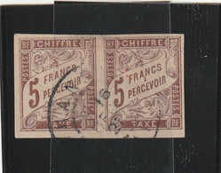 Colonies Générales -  Taxe N° 17 Obltéré En Paire - Postage Due