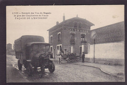 CPA Rhône 69 Lyon Entrepôt Des Vins Attelage Camion Non Circulé - Sonstige & Ohne Zuordnung