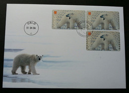 Norway Polar Bear 2006 Wildlife Animal Fauna Protected Bears (ATM Label FDC) *dual PMK *rare - Cartas & Documentos