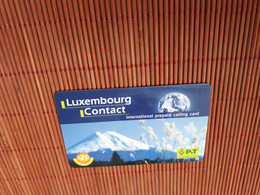 Luxembourg  Contact Prepaidcard 120 Units   2 Scans Used Rare - Luxembourg