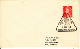 Australia Cover Woomera 4-8-1967 Europa 1 Rocket F 6-1 Launced - Ozeanien