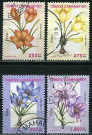 Turkey 2000 - Mi. 3244-47 O, Flowers | Crocuses - Oblitérés