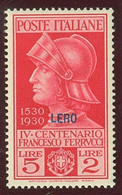 ITALIA COLONIE EGEO LERO SASS. 12 - 16 NUOVI - Egeo (Lero)