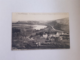 CPA Paron 89, Vue Panoramique, Le Coude De L'yonne, La Route De Gron Et La Ligne De Lyon, Sens Pittoresque - Paron