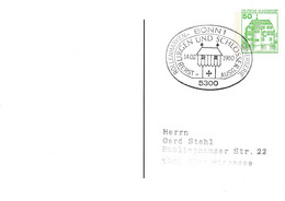 BRD, PP 104 A2/001,  BuSchl.  50,  Blanco, Ersttag Bonn - Postales Privados - Usados
