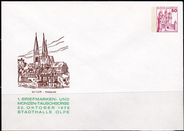 BRD, PU 112 D2/033, BuSchl. 50, 1. Briefmarken- Und Münzen-Tauschbörse Olpe. - Private Covers - Mint