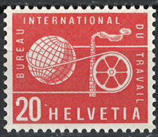 Schweiz Switzerland 1956. BIT/ILO Mi.-Nr. 96, Postfrisch **, MNH - Unused Stamps