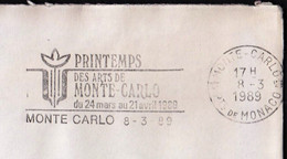 Monaco 1989 Monte-Carlo / Printemps Des Arts De Monte Carlo / Art / Machine Stamp - Machines à Affranchir (EMA)