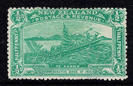 New Zealand 1906 Christchurch Exhibition 1/2d Green Maori Canoe MH - Nuevos