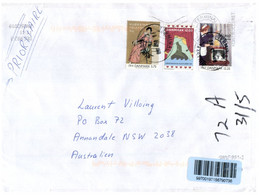 (P 17 Side) Denmark Letter Posted To Australia - With Extra Partial Letter (2 Items) - Briefe U. Dokumente