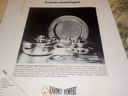 ANCIENNE PUBLICITE ORFEVRERIE RAVINET D ENFERT   1972 - Autres & Non Classés