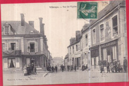 Dépt 72 - VIBRAYE - Rue De L'Église - Très Animée - Café Saint-Jacques - Vibraye