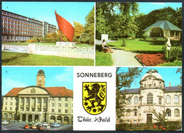 E1182 - TOP Sonneberg Ehrenmahl Rathaus Museum - Auslese Bild Verlag - Sonneberg