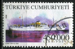 Turkey 2002 - Mi. 3323 O, Passenger Ship "Ege" (1955) | Merchant Ships - Oblitérés