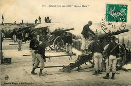 Camp De Châlons * Batterie De 90 Sur Affût " Siège Et Place " * Canon Pièce D'artillerie - Camp De Châlons - Mourmelon