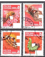Poland 2013 - Insects Butterflies Mi 4642-4645 - Used - Gestempelt - Used Stamps