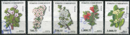 Turkey 2003 - Mi. 3348-3352 O, Fruit Flowers | Quince, Sweet Cherry, Plum, Pomegranate, Orange - Oblitérés