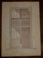 Escalier Au Musée De Cluny à Paris. Menuiserie - Ebénisterie. 1887. - Other Plans